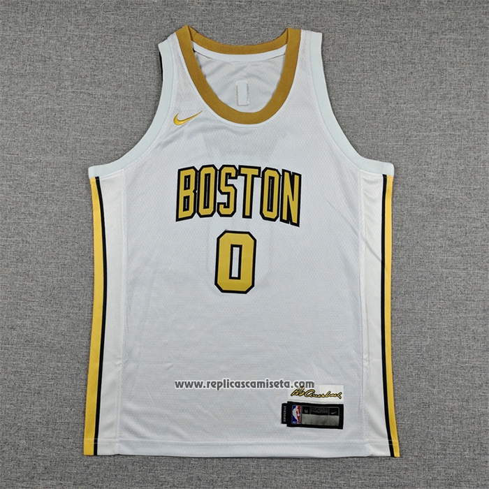 Camiseta Nino Boston Celtics Jayson Tatum NO 0 Ciudad 2025-26 Blanco